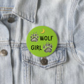 WOLF GIRL-BUTTON RONDE BUTTON 7,6 CM (In situ)