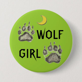 WOLF GIRL-BUTTON RONDE BUTTON 7,6 CM