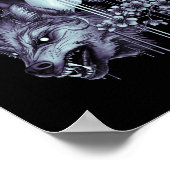 Wolf Girl en Skull Poster (Hoek)