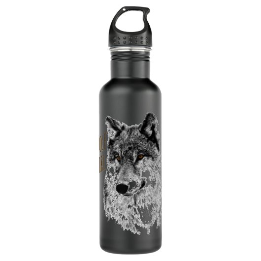 Wolf Girl Wolves Howling Wolf Face Gift  re Waterfles (Voorkant)