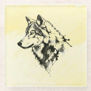Wolf Glazen Onderzetter