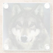 Wolf Glazen Onderzetter (Achterkant)