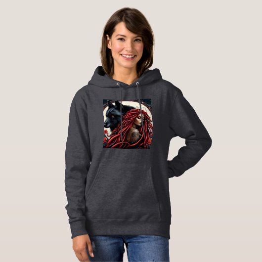 Wolf Goddess Hoodie (Voorkant volledig)