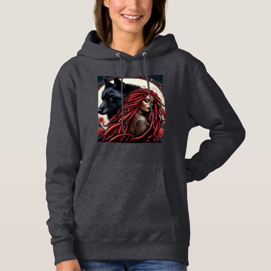 Wolf Goddess Hoodie (Voorkant)
