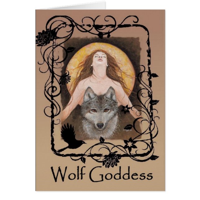 Wolf Goddess-kaart van Lori Karels (Voorkant)