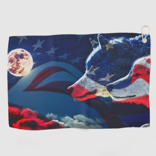 Wolf Golfhanddoek (Horizontaal)