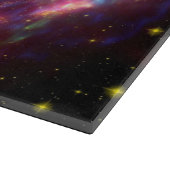 Wolf Grafische Kunst, Paarse Kosmische Achtergrond Snijplank (Hoek)