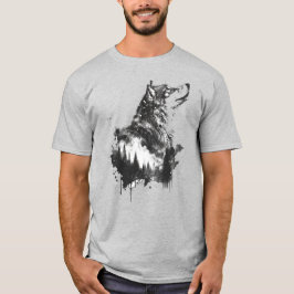 Wolf Graphic Art Dierlijke Wolven Fan Art T-shirt