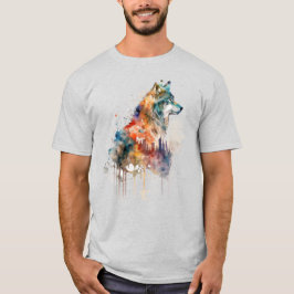 Wolf Graphic Art Dierlijke Wolven Fan Art T-shirt