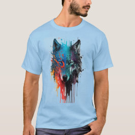 Wolf Graphic Art Dierlijke Wolven Fan Art T-shirt
