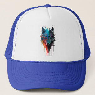 Wolf Graphic Art Dierlijke Wolven Fan Art Trucker Pet