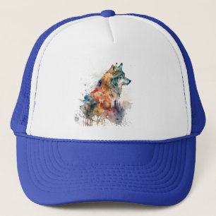Wolf Graphic Art Dierlijke Wolven Fan Art Trucker Pet
