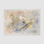 Wolf Gray Hunter Autumn Waterverf Tissuepapier (Voorkant)