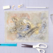 Wolf Gray Hunter Autumn Waterverf Tissuepapier (Craft)