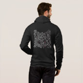 wolf gray man hoodie (Achterkant volledig)