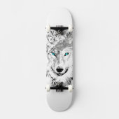 Wolf | Gray Wolf Drawing | Wolf Skateboard (Voorkant)