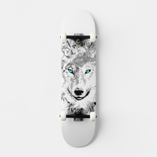 Wolf | Gray Wolf Drawing | Wolf Skateboard (Voorkant)