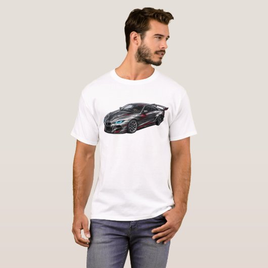 Wolf Grijs Sport Coupe — BV-BWG T-shirt (Voorkant volledig)