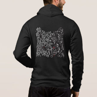 wolf grijze man hoodie