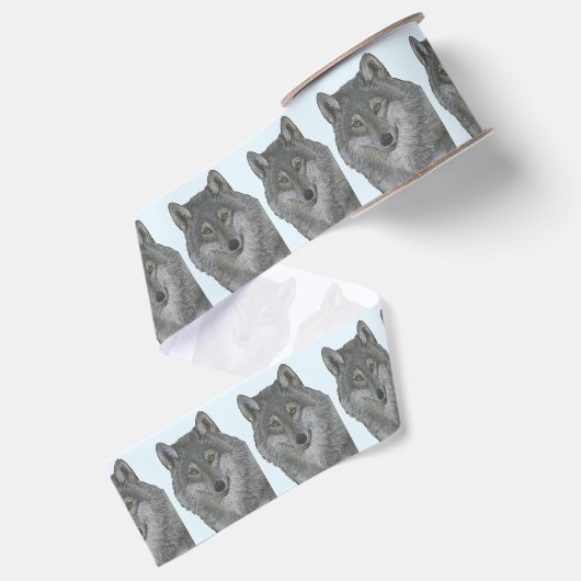 Wolf Grosgrain Lint (Achterkant)