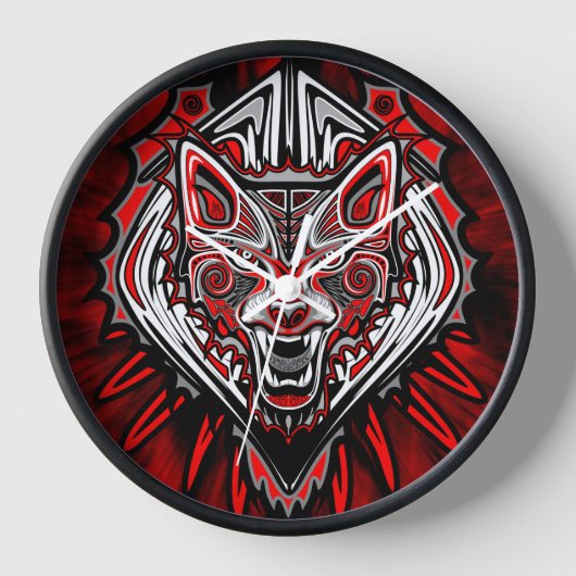 Wolf Haida Tribale Totem Ontwerp (Voorkant)