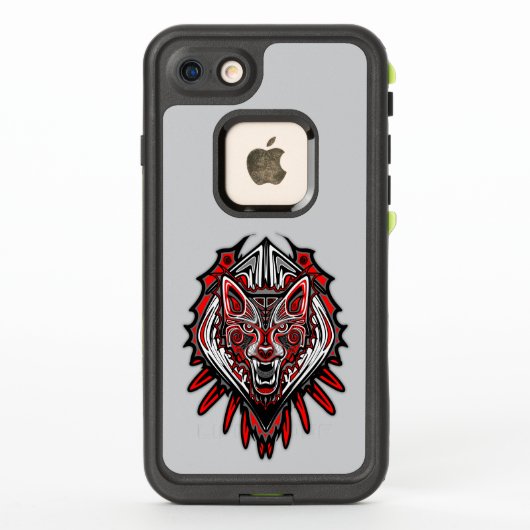Wolf Haida Tribale Totem Ontwerp (Achterkant)
