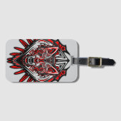 Wolf Haida Tribale Totem Ontwerp Bagagelabel (Voorkant (horizontaal))