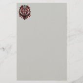 Wolf Haida Tribale Totem Ontwerp Briefpapier (Voorkant)