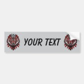 Wolf Haida Tribale Totem Ontwerp Bumpersticker (Voorkant)