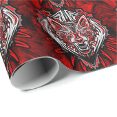 Wolf Haida Tribale Totem Ontwerp Cadeaupapier (Rol Hoek)