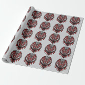 Wolf Haida Tribale Totem Ontwerp Cadeaupapier (Uitgerold)