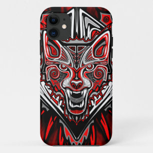 Wolf Haida Tribale Totem Ontwerp Case-Mate iPhone Case