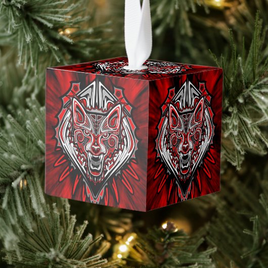 Wolf Haida Tribale Totem Ontwerp Decoratie (Boom)