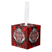 Wolf Haida Tribale Totem Ontwerp Decoratie (Voorkant hoekig)