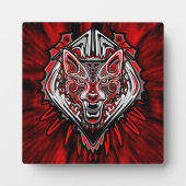 Wolf Haida Tribale Totem Ontwerp Fotoplaat (Voorkant)