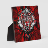Wolf Haida Tribale Totem Ontwerp Fotoplaat (Voorkant)