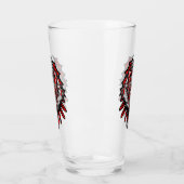 Wolf Haida Tribale Totem Ontwerp Glas (Links)