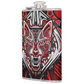 Wolf Haida Tribale Totem Ontwerp Heupfles (Links)