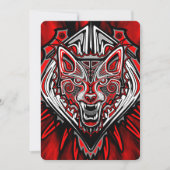 Wolf Haida Tribale Totem Ontwerp Kaart (Voorkant)