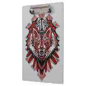 Wolf Haida Tribale Totem Ontwerp Klembord (Links)