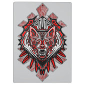 Wolf Haida Tribale Totem Ontwerp Klembord (Achterkant)