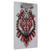Wolf Haida Tribale Totem Ontwerp Klembord (Rechts)