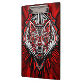 Wolf Haida Tribale Totem Ontwerp Klembord (Links)