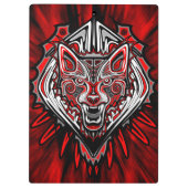 Wolf Haida Tribale Totem Ontwerp Klembord (Achterkant)
