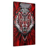 Wolf Haida Tribale Totem Ontwerp Klembord (Rechts)