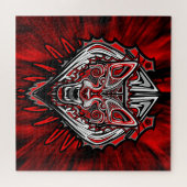 Wolf Haida Tribale Totem Ontwerp Legpuzzel (Horizontaal)