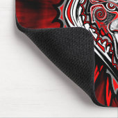 Wolf Haida Tribale Totem Ontwerp Muismat (Hoek)