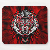 Wolf Haida Tribale Totem Ontwerp Muismat (Voorkant)