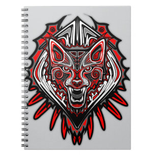 Wolf Haida Tribale Totem Ontwerp Notitieboek