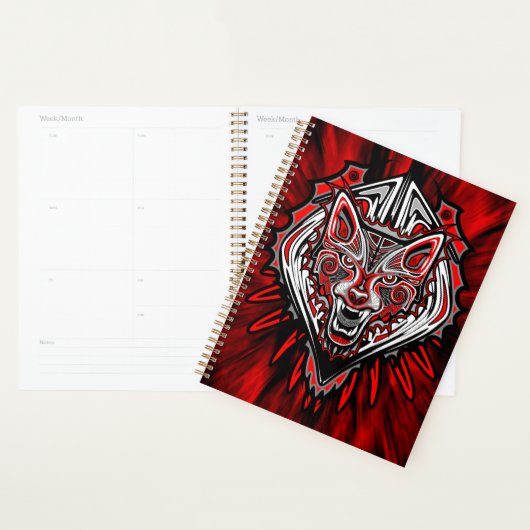 Wolf Haida Tribale Totem Ontwerp Planner (Display)